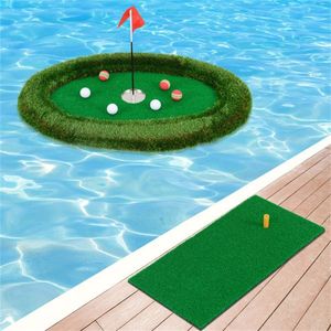 Simulateur de golf flottant ovale de 37,5 po x 25,5 po pour le chipping en piscine - Product Image 2