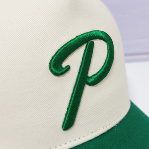 Casquettes de baseball personnalisées en coton avec logo brodé 3D, 5 panneaux, bicolores - Product Image 2