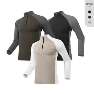 Fabricant de t-shirts d'entraînement à compression personnalisés, vêtements de sport pour la salle de sport, séchage rapide, évacuation de l'humidité, polyester, élasthanne, marque privée - Product Image 6