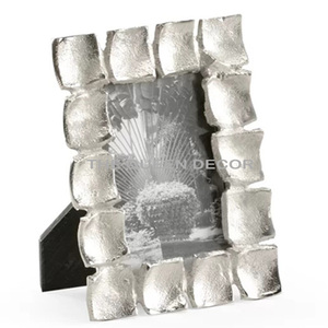 Fashionable Vintage Aluminum Metal <b>Square</b> Shape Copper Antique Finished Photo <b>Frame</b> Used Home Office Table Top Decoration - Product Image 2