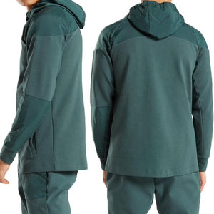 Conjunto Deportivo Unisex Reversible Ligero con Capucha, Color Sólido, con Cordón Ajustable, Transpirable, de Poliéster/Algodón, para Invierno - Product Image 6