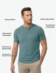 Camiseta de Hombre, Corte Regular, Cuello Redondo, Mezcla de Spandex/Poliéster, Lisa, Estilo Urbano, Transpirable, Ecológica, Personalizable - Product Image 5