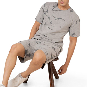 High Quality Summer Men's Tshirt and Shorts <b>Set</b> Cotton Men Customize Logo Blank Tshirt and Shorts 2 Piece Men <b>Twin</b> <b>Sets</b> - Product Image 3