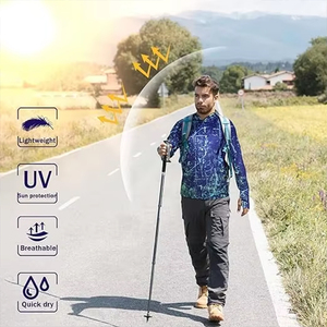 Manufacturer Outdoor Long Sleeve Custom Sublimated 100% Polyester Breathable Anti-Bacterial Quick Dry UV Hooded Fishing - Product Image 4