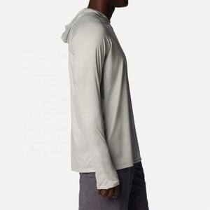 Sudadera con capucha de pesca de poliéster ligero con logotipo personalizado OEM para hombre y mujer, ropa de protección solar de secado rápido para deportes al aire libre, manga larga - Product Image 3