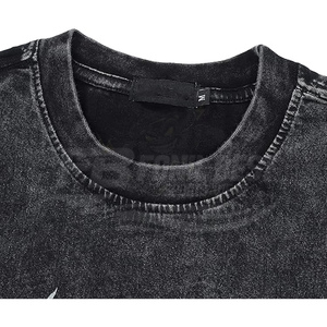 Camisetas de punto lisas unisex para hombre, estilo urbano, venta al por mayor, ropa informal, tela de punto transpirable - Product Image 4