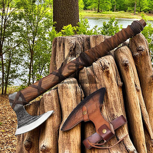 Service OEM, faible MOQ, Hache à barbe à manche en bois, modèle 2026, nouvelle collection, très vendue - Product Image 3