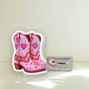 Pestañas Magnéticas Acrílicas de Marca Privada, Estilo Botas Vaqueras Rosas, Herramientas para Pestañas, Placas para Pestañas con Forma de Corazón y Flor, Extensión de Pestañas de Acero Inoxidable - Product Image 6