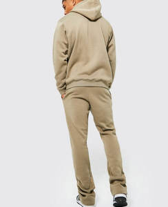 Conjunto personalizado de chándal de nailon para hombre con logotipo, conjunto de chándal de algodón transpirable Unisex, chaqueta y pantalones cortos con capucha de bloques de colores - Product Image 3