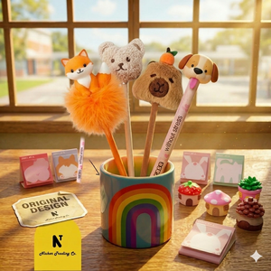 Stylo Gel Bleu/Noir 0,7 mm à Motif Arbre de Noël Festif Nicher Cute, Impression Personnalisable pour l'École et le Bureau - Product Image 6