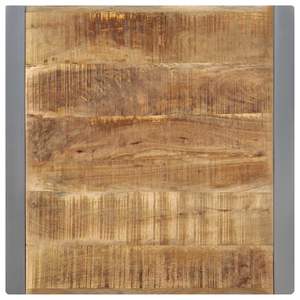 Table de salle à manger en bois de manguier brut massif 27.6 "x 27,6" x 29,5 "-Élégante et durable - Product Image 4