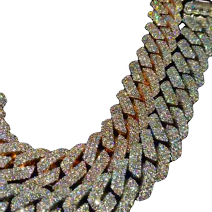 Cadena de Hip Hop de Plata de Ley 925 de 16 mm Unisex, nueva moda personalizable, Diamante Blanco y moissanita, estilo clásico - Product Image 1