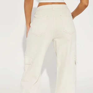 Wholesale Oversize Breathable Lightweight Ladies Cargo <b>Pant</b> New Arrival Casual Wear Fleece Women Flared Cargo <b>Pants</b> - Product Image 6