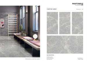 กระเบื้องพอร์ซเลน Pantone รุ่นใหม่ ขนาดใหญ่ 600x1200 มม. กระเบื้องปูพื้นและผนังคุณภาพพรีเมียม สำหรับตกแต่งภายในและภายนอก - Product Image 4