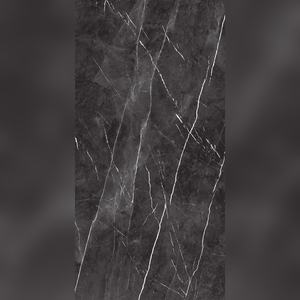 Carrelage émaillé effet pierre noire polie de qualité supérieure, grand format, revêtement de sol intérieur, qualité export, matériau de construction - Product Image 1