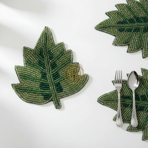 Decorative Handmade <b>Beaded</b> <b>Placemats</b> Wholesale Embroidered Dining Table Mats Luxury Home Table Setting Export Supplier NOORIMS - Product Image 6