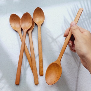 Matériau écologique cuillère à longane en bois de haute qualité Service OEM personnalisé meilleur prix pour cuillère à soupe en bois - Product Image 6