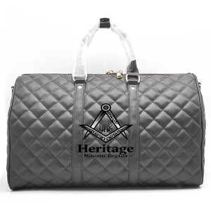 Sac de voyage unisexe réversible, imperméable, antibactérien et brodé HMR Black Alpha Kapa Sorority |   Sac personnalisé en sublimation - Product Image 2