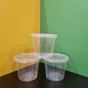 2026 New Design Factory Plastic PP Disposable Dessert <b>Container</b> Round <b>Clear</b> Bowl Cup Fruit Boxes with Lid Packaging Products - Product Image 1