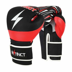 ถุงมือชกมวยน้ำหนักเบาแบบมืออาชีพปรับแต่งได้, ถุงมือฝึกชกมวยหนังแท้กันน้ำมีห่วง - Product Image 1