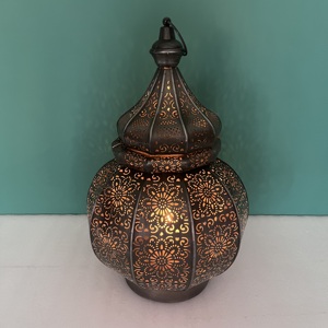 Moroccan Style Iron Design Lantern Vintage Hollow Carved <b>Decorative</b> <b>Table</b> Model L539 for Ramadan Eid Home <b>Decoration</b> - Product Image 1