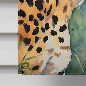 ธงประดับผนังลายเสือชีตาห์สำหรับตกแต่งสวนแขนเสาขนาดใหญ่แบบแขวนผนังหลากสีทำจากโพลีเอสเตอร์ - Product Image 4