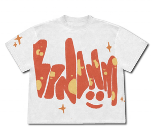 Camiseta Vintage Estampada de Corte Cuadrado y Corto Estilo Y2K para Hombre, Hombros Caídos, Personalizable, Oversize, Ajuste Holgado - Product Image 1