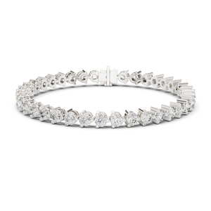 Bracelet en argent 925 avec diamants Moissanite, chaîne tennis de luxe sertie de pierres, bijoux de mode pour hommes et femmes, design personnalisé - Product Image 1