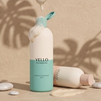Bouteille vide en plastique HDPE 200ml 500ml couleur personnalisée pour shampoing, après-shampoing, lotion corporelle, gel douche avec pompe et bouchon à clapet