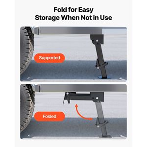 2 Pezzi Supporti Stabilizzatori Telescopici Manuali Pieghevoli per Rimorchi e Camper, con Funzione di Stabilizzazione - Product Image 5