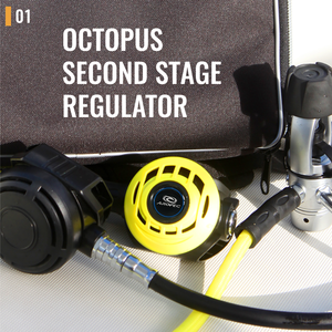 Aropec Altair Diving Regulator PVC Adjustable Durable Nylon Braided Hose Octopus Compact Lightweight Diving Equipment for diving - Product Image 2