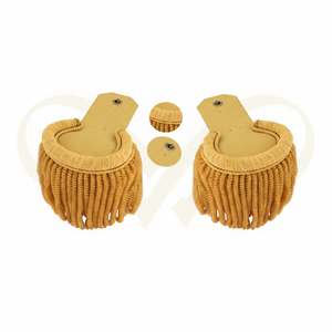 Epaulettes para Uniformes de Banda al por Mayor, Epaulettes con Flecos Blancos o Dorados, Epaulettes Personalizadas OEM para Hombro - Product Image 4