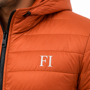 Custom Men's Insulated Casual Zip Up Men's Jackets Puffer Coat Hooded Padded Jacket <b>Winter</b> Lightweight <b>Quilted</b> Outerwear OEM - Product Image 5