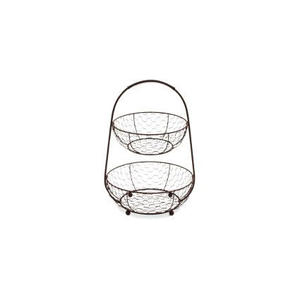 Modern Decorative Metal Fruit Basket with Powder Coated Finish for <b>Kitchen</b> Countertop and Dining <b>Table</b> Organizer - Product Image 2