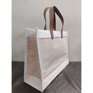 Bolsa de Lona Personalizada con Logotipo de Diseñador |   Bolsa de compras plegable de yute con cremallera |   Regalos Ecológicos para Diwali y Suministro al por Mayor - Product Image 6