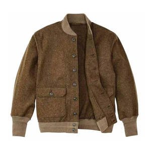 Veste en polaire Sherpa personnalisée de qualité supérieure pour hommes, vêtements d'extérieur chauds et doux pour l'hiver, manteau confortable et décontracté doublé de Sherpa - Product Image 2