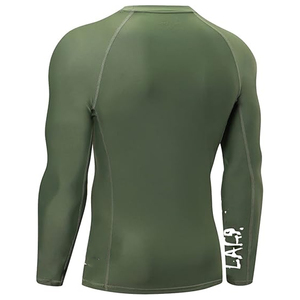 Men Long Sleeve Rash Guard <b>Compression</b> <b>Shirt</b> Graphic Print UV Protection Quick Dry OEM Manufacturer Bulk - Product Image 5