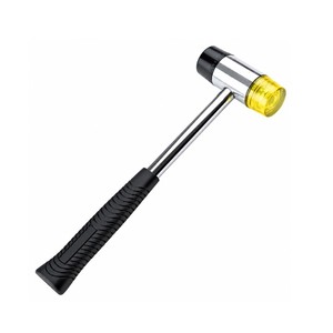 Martillo de Goma y Plástico Combinado con Mango de Fibra, Herramienta para Joyería, Manualidades y Trabajo en Metal, 25mm 30mm 35mm 9.84 pulgadas ZetomedPro - Product Image 1