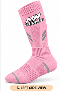 Chaussettes de motocross pour homme, dernier design, haute qualité, logo personnalisé, confortables, tissu 100% spandex, en vente en ligne. - Product Image 5