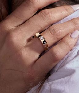 Stackable Round Brilliant Cut Moissanite 925 Sterling Silver Luxury <b>Dainty</b> Wedding Band Eternity <b>Ring</b> for Anniversary Gift - Product Image 3