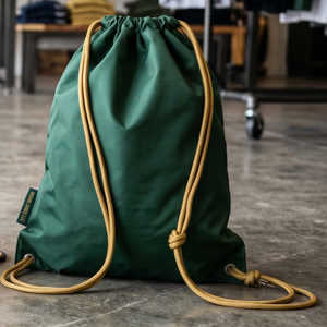 Unisex Canvas <b>Drawstring</b> <b>Backpack</b>-Large Foldable Gym Sports Fitness Workout Bag with Rope Handle Durable Waterproof Breathable - Product Image 5
