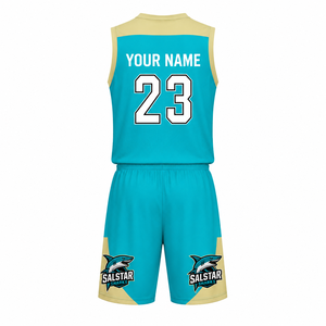 Maillots de basket-ball pour hommes de haute qualité, dernier design, personnalisés, ensembles d'uniformes d'équipe, 100% polyester, col en V, sans manches, grande taille, séchage rapide - Product Image 2