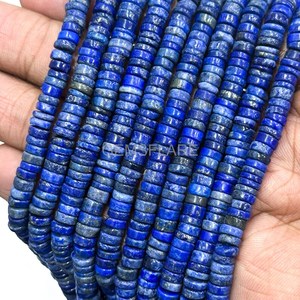 5-6MM Natural Lapis Lazuli Heishi <b>Beads</b> Lapis Lazuli Flat Disc Smooth Gemstone <b>Beads</b> Lapis <b>Beads</b> For Jewelry Making Supplies - Product Image 6