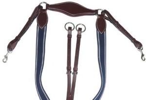 Fabricante de productos ecuestres: Pechera de cuero genuino ajustable, fabricada a medida, al mejor precio mayorista. - Product Image 3