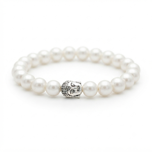 High Quality Mother of pearl Beads Buddha Bracelet Romantic Gift Fashion Charm Jewelry <b>for</b> <b>Men</b> Women Energy Meditation - Product Image 1