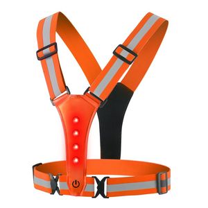 Gilet LED ad Alta Visibilità per Corsa Notturna, Abbigliamento Riflettente di Sicurezza - Product Image 3