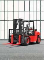 Chariot élévateur diesel de 5, 6 et 7 tonnes avec mât de 3m, 4m et 6m pour la logistique d'entrepôt et la manutention des matériaux