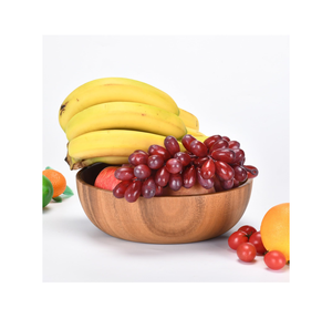 Bol en bois pour fruits et pâtes, pour ustensiles de cuisine personnalisés et restaurants, hôtels, poli à la main, à vendre - Product Image 1