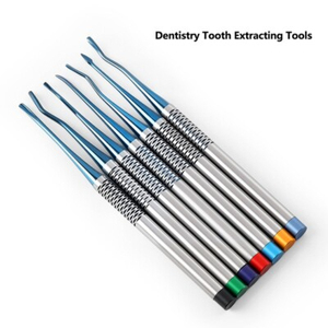 ชุดเครื่องมือผ่าตัดช่องปากแบบใช้มือทำจากสแตนเลสสตีล 7 ชิ้น รุ่น Luxating Dental Surgical Elevator สำหรับการผ่าตัดในช่องปาก - Product Image 2