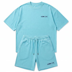 Ensemble short et t-shirt d'été pour hommes, grande taille, personnalisé avec logo, vente en gros, idéal pour la gym et le fitness - Product Image 4